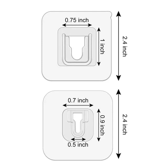 Ganchos de Parede Transparentes