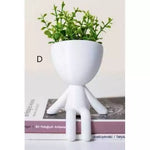 Kit 4 Mini Vasos Decorativos com Flor Inclusa