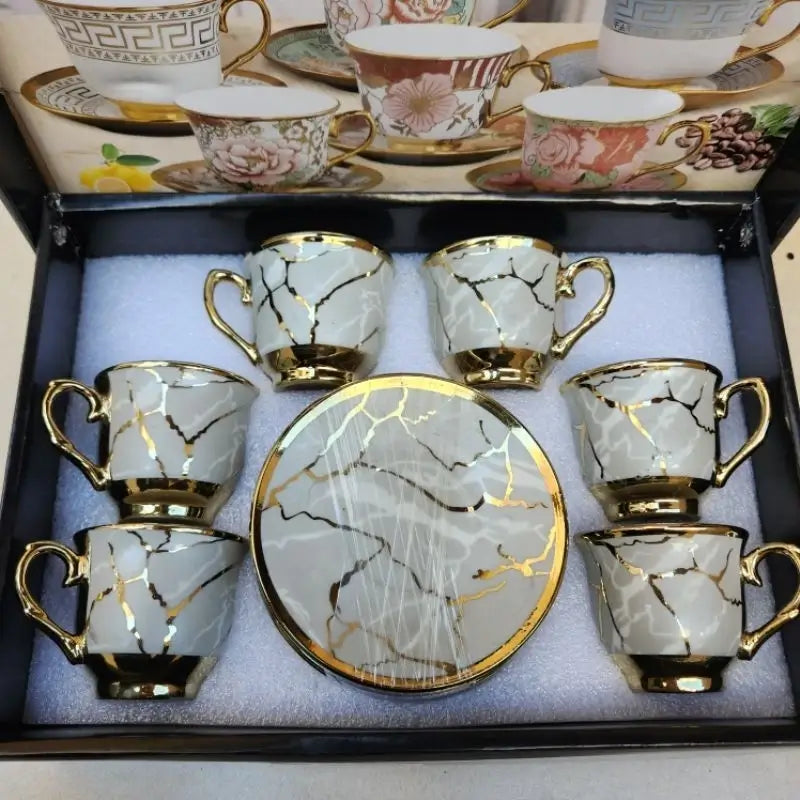 Xícara de café kit com 12 peças de Cerâmica
