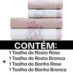 Kit Jogo De Toalhas 4 Peças