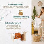 Varal De Chão Inox Reforçado Dobrável
