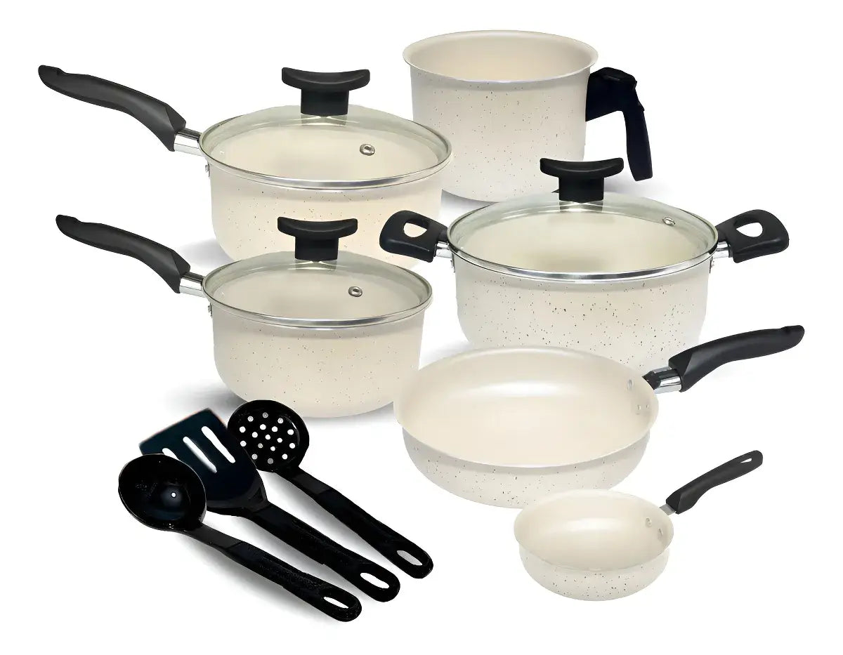 Kit Jogo de Panelas Antiaderente Reforçado