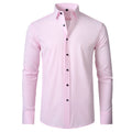 Camisa Social  Masculina Slim Rosa - Loja Confiou