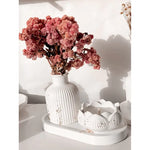 Kit Decorativo Serenity 3 Peças – Bandeja + Vaso + Vela