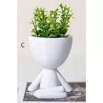 Kit 4 Mini Vasos Decorativos com Flor Inclusa