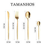 Kit Jogo De Talheres Inoxidável