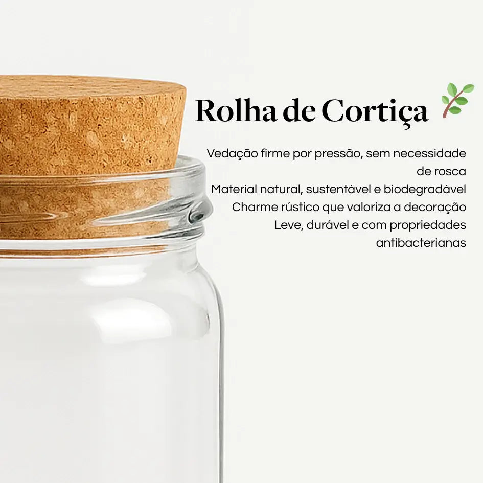 Kit Potes de Tempero 200ml com Etiquetas