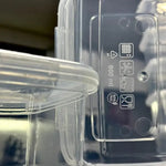 Kit Potes Para Marmitas Transparente com TravasReutilizáveis