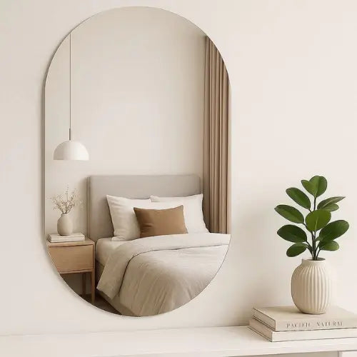 Espelho Oval LED Decorativo