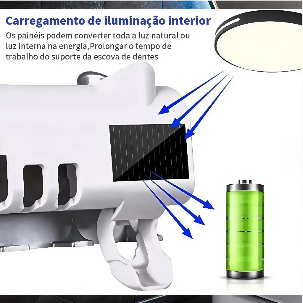 Porta Escova Dentes Com Esterilizador Uv