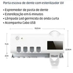 Porta Escova Dentes Com Esterilizador Uv