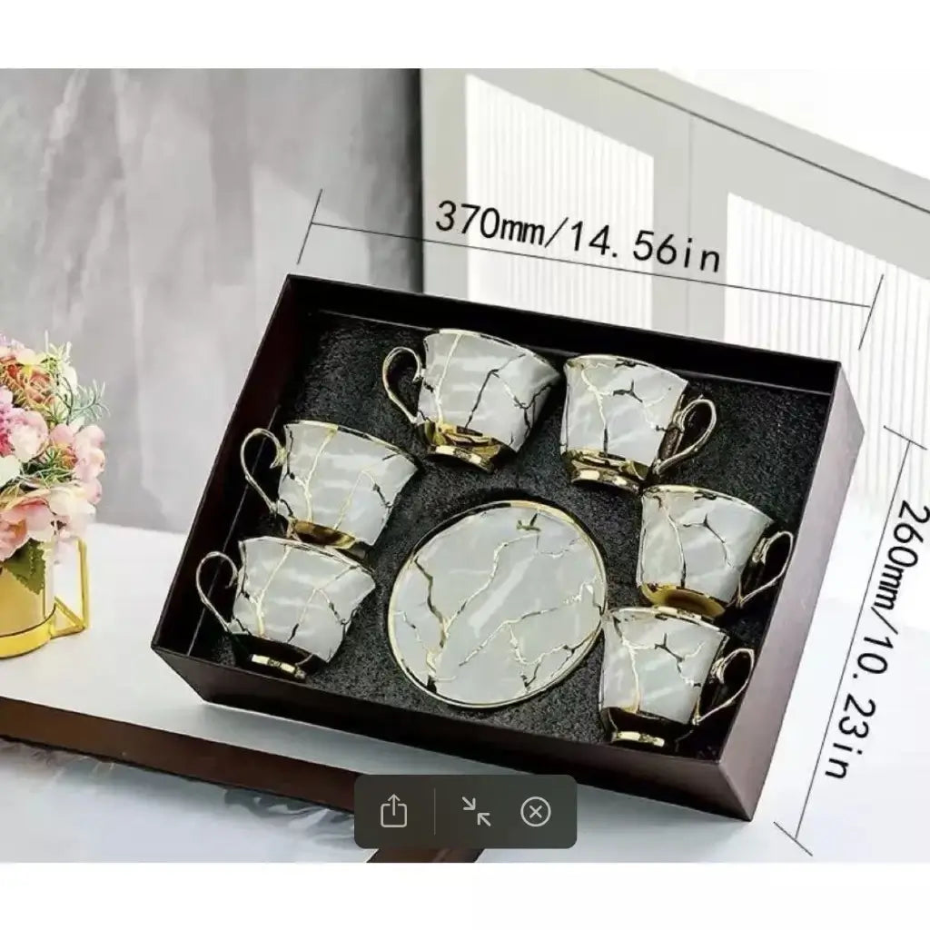 Xícara de café kit com 12 peças de Cerâmica